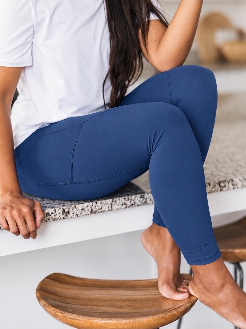Zyia Blue Cropped Legging